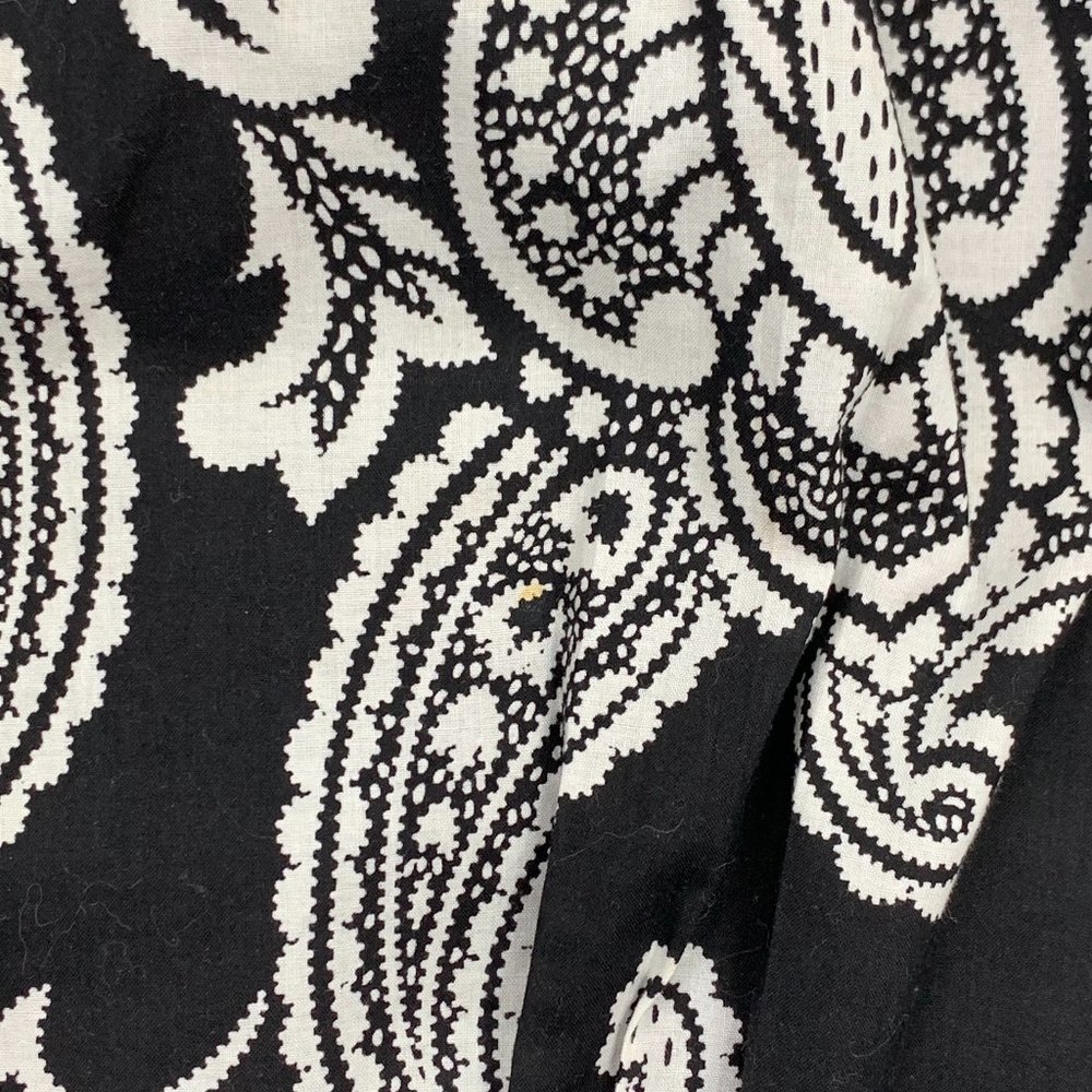 Ann Taylor Paisley Midi Skirt Size 12 Black/White NWOT - Picture 8 of 9